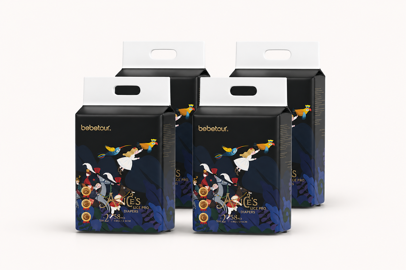 Subscription – Bebetour Alice Dream Series | 4 Packs + 5 Packs of Wipes Bebetour Australia